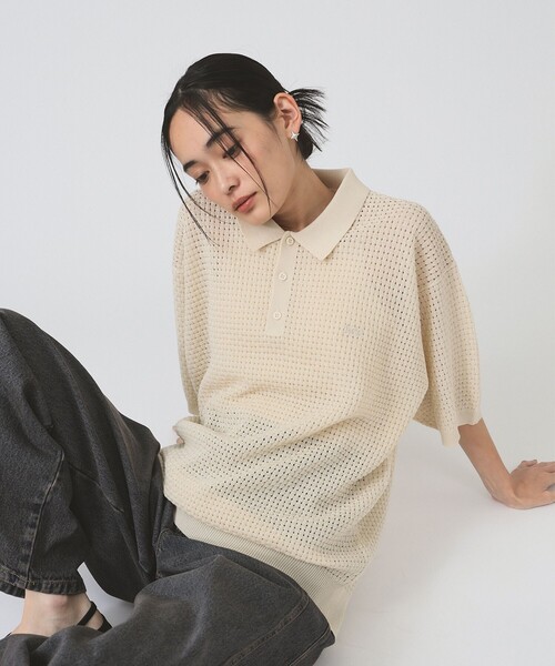 ポロシャツ ポロ Lee/ KNIT POLO SHIRTS レディース