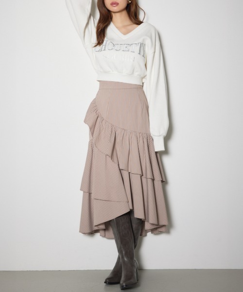 rienda（リエンダ） スカート ボリュームティアードスカート