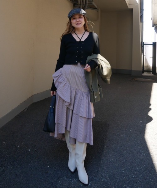 rienda（リエンダ） スカート ボリュームティアードスカート