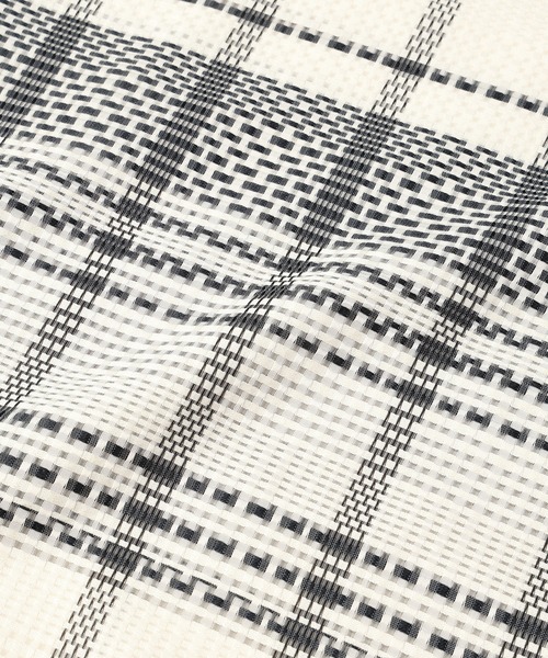 CULLNI Sheer Tile Check Drawstring Pullover メンズ