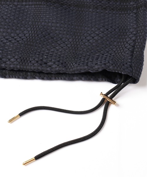 トップス cullni check pull over CULLNI ONLINE / Sheer Check Cloth Drawstring Long Sleeve