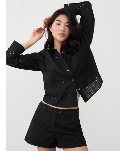 ブラウス シャツ BANANA REPUBLIC FACTORY STORE　　アイレット シャツ レディース