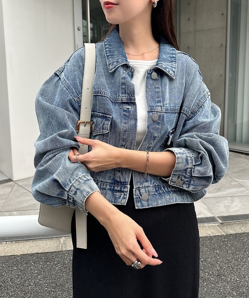 andme（アンドミー） デニムジャケット gジャン オーバーサイズ