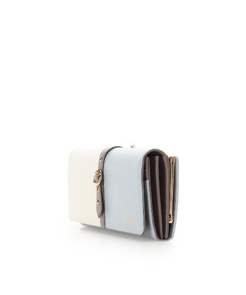 【美品】Samantha Thavasa レディース　長財布　大容量 Samantha Thavasa Petit Choice 財布 バイカラーフロントベルト