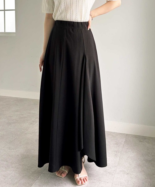 GeeRA（ジーラ） スカート ラッフルフリルフレアロングスカート