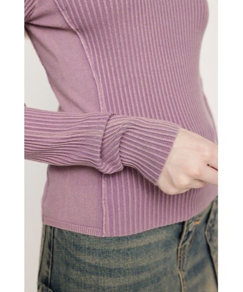 SLY ニット セーター LAYER WASHED KNIT TOPS レイヤー