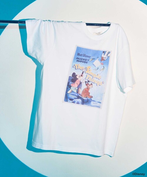 tシャツ 「DISNEY」 ムービーポスターフロントプリントTシャツ/ディズニー /ポスターTシャツ レディース