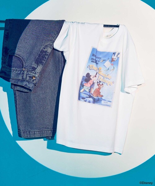 tシャツ 「DISNEY」 ムービーポスターフロントプリントTシャツ/ディズニー /ポスターTシャツ レディース FREAK'S STORE tシャツ 「DISNEY」 ムービーポスターフロント