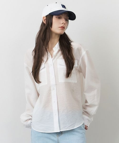 ブラウス シャツ TWO POCKET TENCEL SHIRT レディース