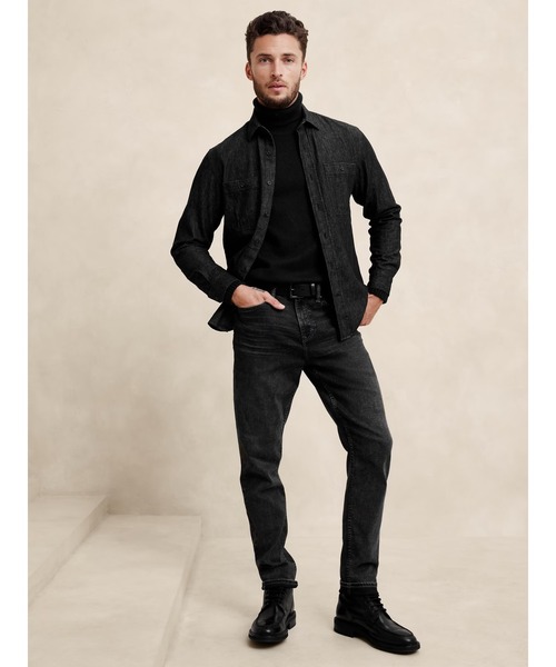 「BANANA REPUBLIC FACTORY STORE」 タートルネックニット X-LARGE グレー メンズ_画像8