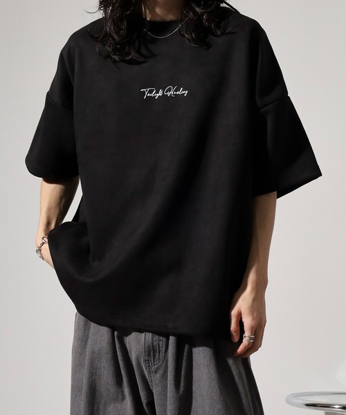 Growth by in the attic tシャツ スエード プリント/刺繍 半袖Tシャツ