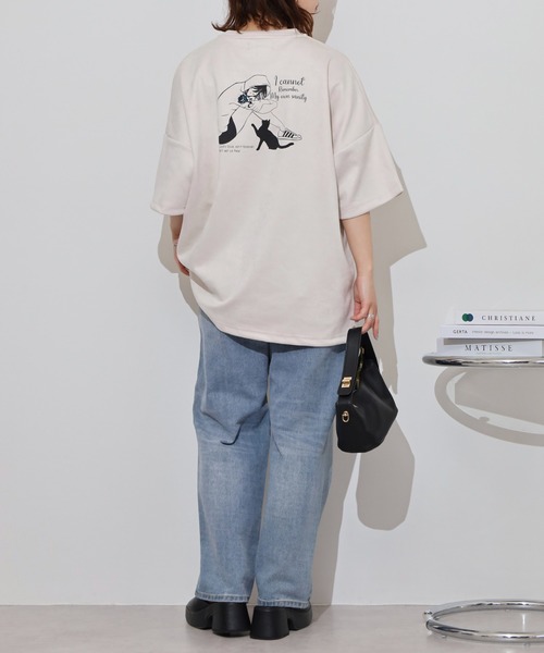 Growth by in the attic tシャツ スエード プリント/刺繍 半袖Tシャツ 
