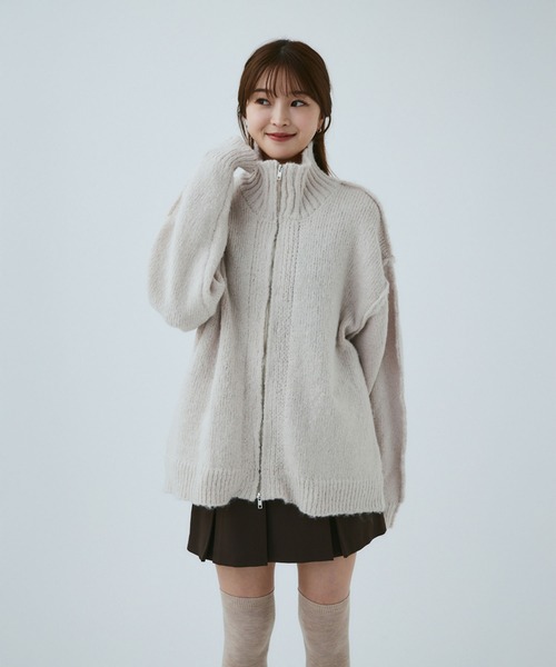 MIEL CRISHUNANT（ミエルクリシュナ） ニットカーディガン FREE グレー