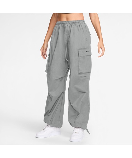 【新品】NIKE カーゴパンツ コットン ナイロンパンツ Lサイズ 新品 ナイキ カーゴパンツ ナイロンパンツ ブラック 黒 刺繍ロゴ