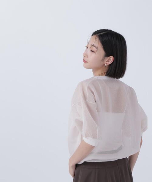 ニット セーター フォルムスリーブニットT レディース green label relaxing ニット セーター フォルム スリーブ