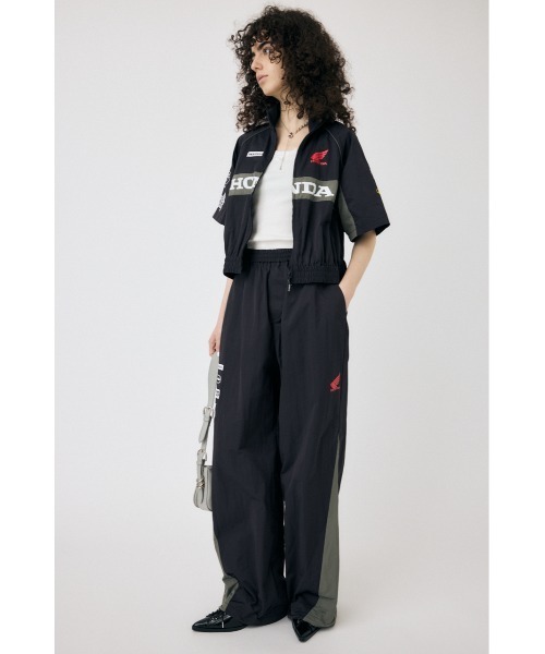 みーHONDA×moussyコラボバイカージャケット,パンツセットアップ MOUSSY（マウジー） コート アウター HONDA SHORT トラックジャケット