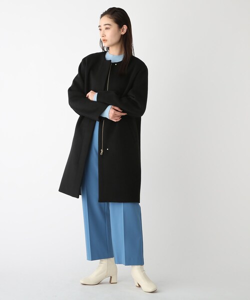 OPAQUE.CLIP（オペークドットクリップ） ノーカラーコート 38 ネイビー