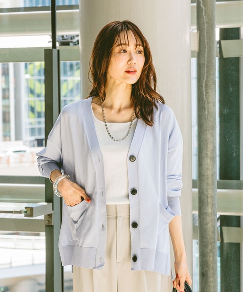 ケイミー　白カーディガン 長袖 カーディガン– kay me