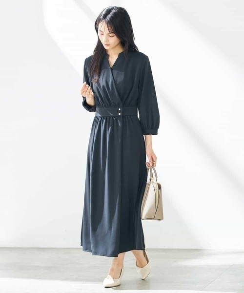 ワンピース カシュクールワンピースの画像