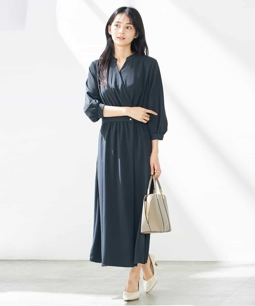 ワンピース カシュクールワンピースの画像