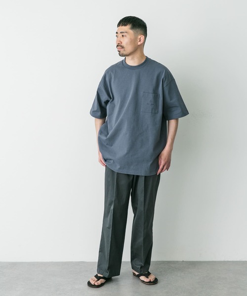 SNOW PEAK グレー Tシャツ 半袖 ドローコード付き 新品未使用 SNOW PEAK グレー Tシャツ 半袖 ドローコード付き 新品未使用
