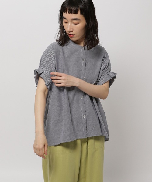 niko and… tシャツ 袖フリルひんやり羽織プルオーバー
