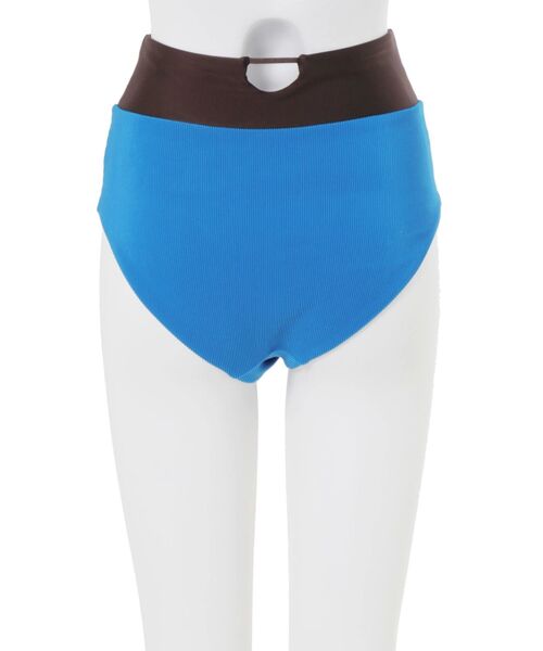 ☆UN3D. アンスリード OUT SEAM SATIN SK☆38 ブルー☆ UN3D.（アンスリード） 水着 COLOR BLOCK SHORTS / カラーブロック