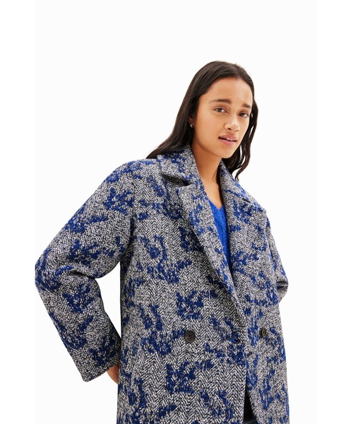 Desigual 「Desigual」 チェスターコート S ブルー レディース