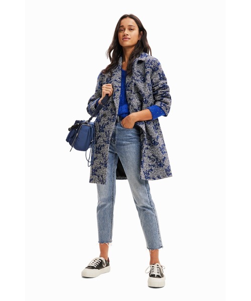 Desigual 「Desigual」 チェスターコート S ブルー レディース