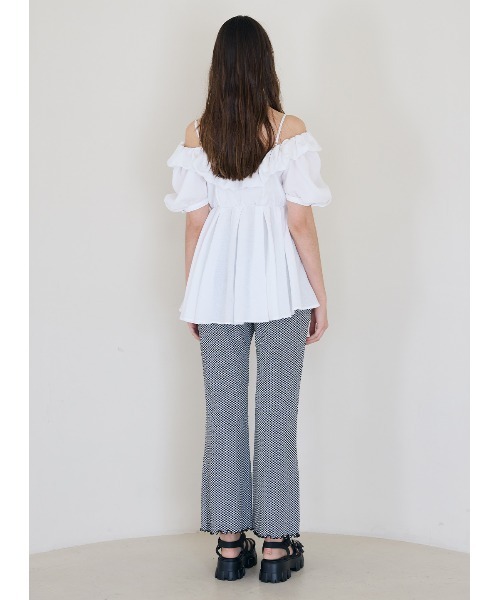 coel コエル　フリルシャツ COEL（コエル） ブラウス シャツ ヴィンテージレースフリルブラウス