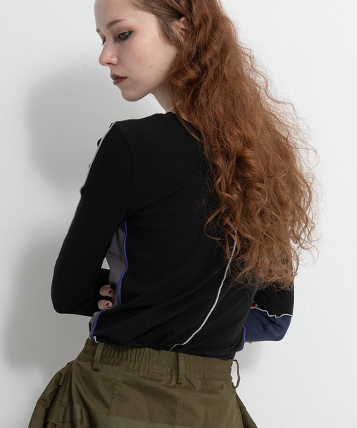 AULA AILA（アウラ アイラ） tシャツ カラーブロックトップス