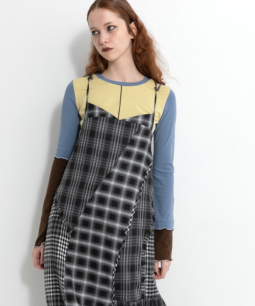 AULA AILA　トップス AULA AILA tシャツ カラーブロックトップス レディース