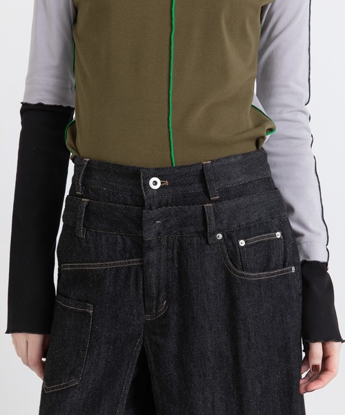 AULA AILA（アウラ アイラ） tシャツ カラーブロックトップス