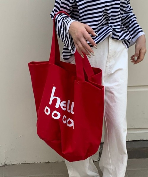 トートバッグ helloロゴトートバッグ レディース : ZOZOTOWN Yahoo!店