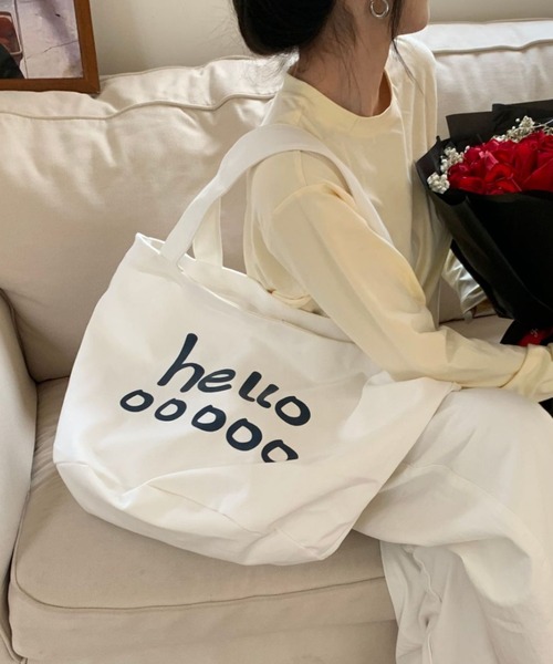 トートバッグ helloロゴトートバッグ レディース : ZOZOTOWN Yahoo!店