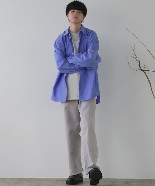 「WYM LIDNM」 加工デニムパンツ M ライトブルー メンズ