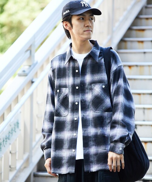 FREAK'S STORE 「FREAK'S STORE」 長袖シャツ MEDIUM ブラック