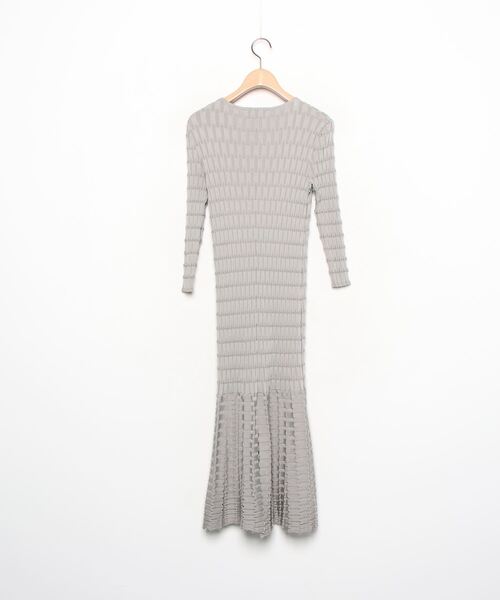 「EPOCA THE SHOP」 ニットワンピース 40 グレー レディース_画像2