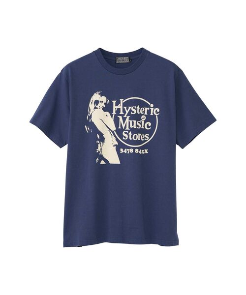 HYSTERIC GLAMOUR MUSIC STORES Tシャツ ブラック HYSTERIC GLAMOUR - MUSIC STORES Tシャツ / ブラック | Tempt
