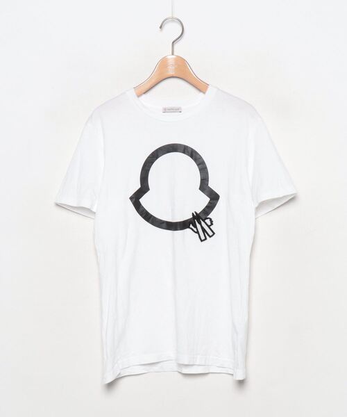 MONCLER ホワイト 半袖 Tシャツ MONCLER 「MONCLER」 半袖Tシャツ X-SMALL ホワイト メンズ