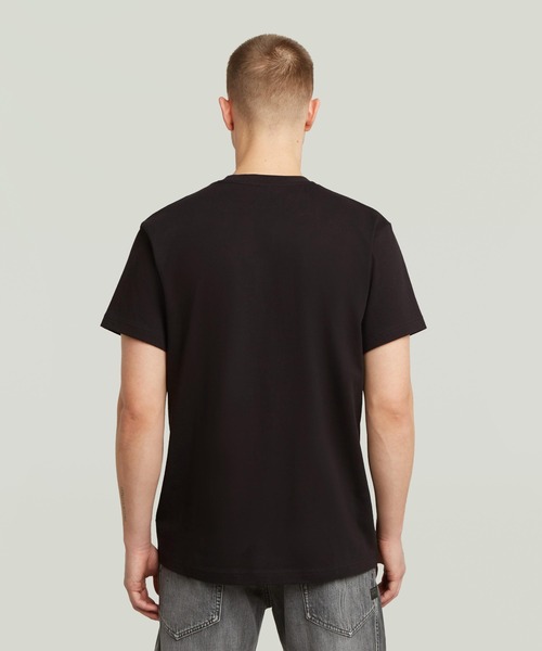 G-STAR RAW tシャツ Felt Logo T-Shirt/フェルトブランドロゴTシャツ 