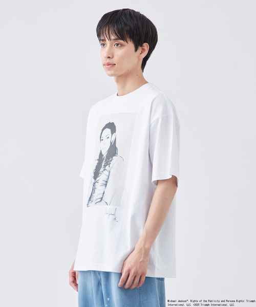 マイケル・ジャクソン Tシャツ レディースフリーサイズ LIVE イベント セール】MICHAEL JACKSON/マイケルジャクソン オーバーサイズ