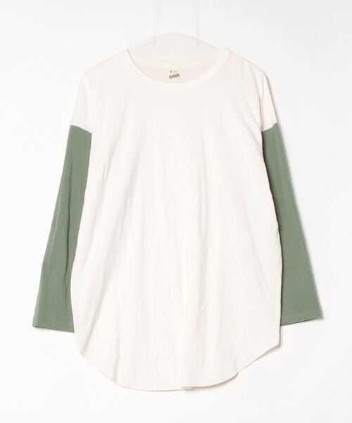 「BEAMS BOY」 長袖カットソー「SCREEN STARSコラボ」 ONE SIZE グリーン レディース