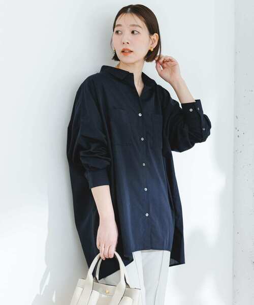 「F by ROSSO」 長袖シャツ FREE ネイビー レディース