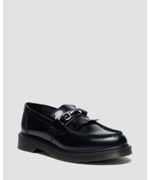 Dr.Martensフリンジ付き黒ローファー・革靴 UK3