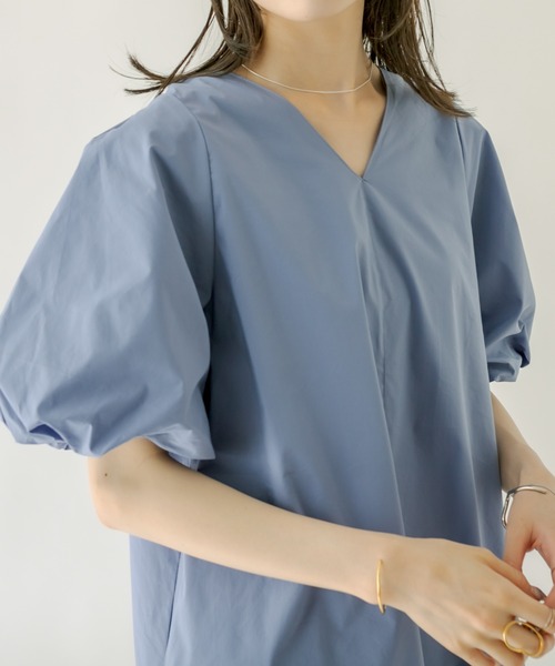 「mystic」 半袖ワンピース 2 オフホワイト レディース_画像6