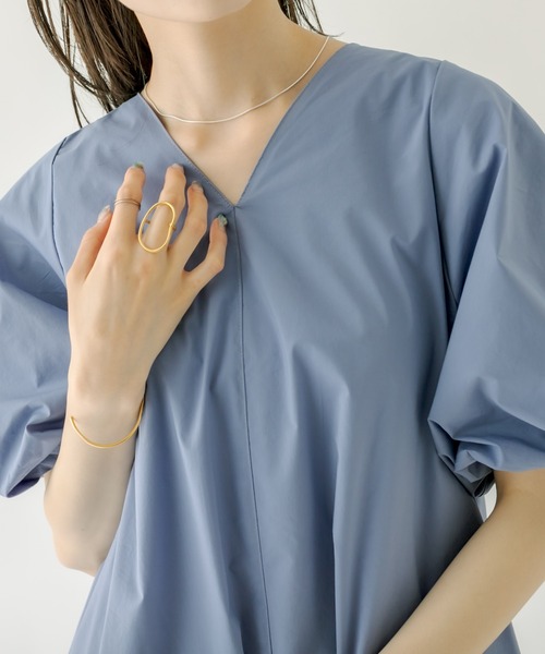 「mystic」 半袖ワンピース 2 オフホワイト レディース_画像7