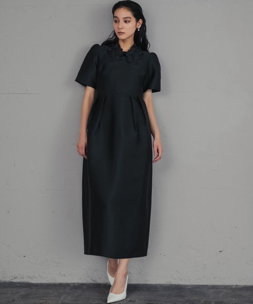 美品✨カラルス　5L　パーティードレス　黒　レース　ブラック　オケージョン セール】［Callarus］【結婚式・お呼ばれ・パーティー