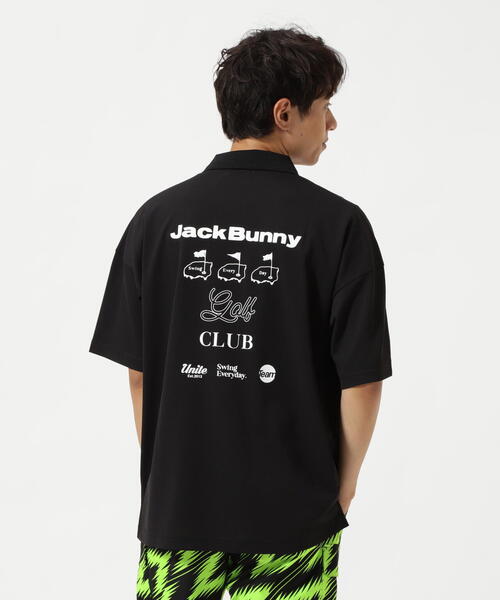 新品未使用Jack Bunny!! ブラックポロシャツ サイズ4 Jack Bunny!! ポロシャツ 「Jack Bunny!!」フィールドセンサー