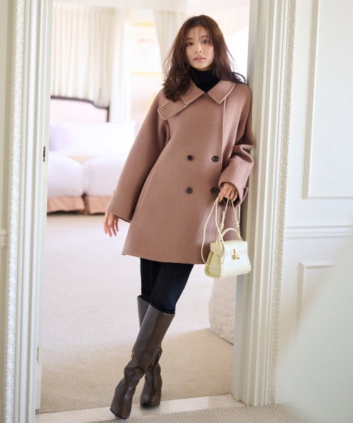 CELFORD（セルフォード） ピーコート pコート Aラインウールミドル